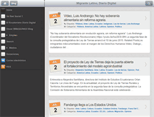 Tablet Screenshot of migrantelatino.com